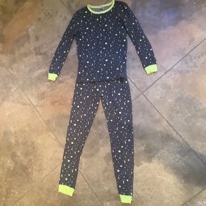 Gymboree pajama 14 unisex set thermal cotton snug fit cosmic moon stars PJ set